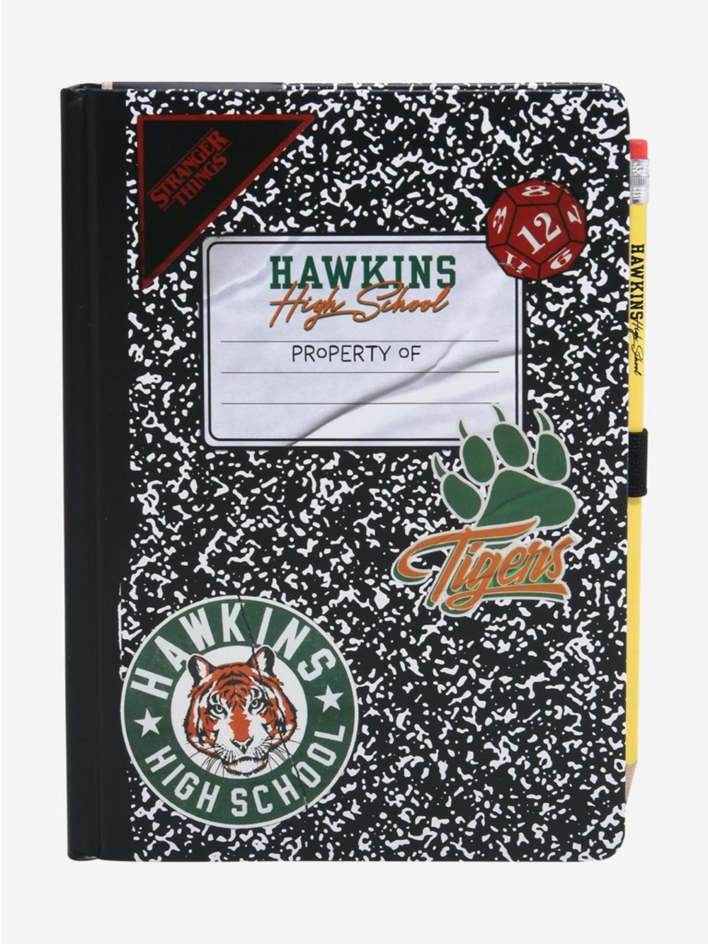 Stranger Things Official Journal Notebook + Pencil-NEW